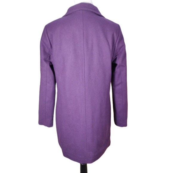 💸💲$30 Lands End Wool Primaloft Purple Insulated Winter Coat Woman's Size 8 - Picture 2 of 5